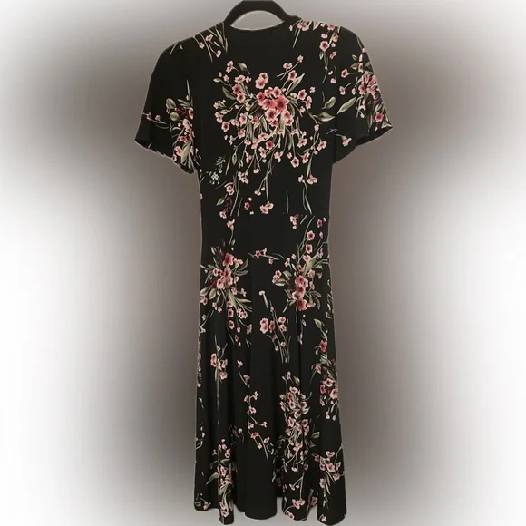 WHBM Floral Faux Wrap Dress - Picture 2 of 5